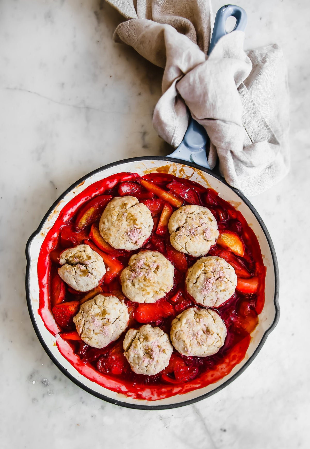 Summer Fruit Cobbler with Protein and Probiotics