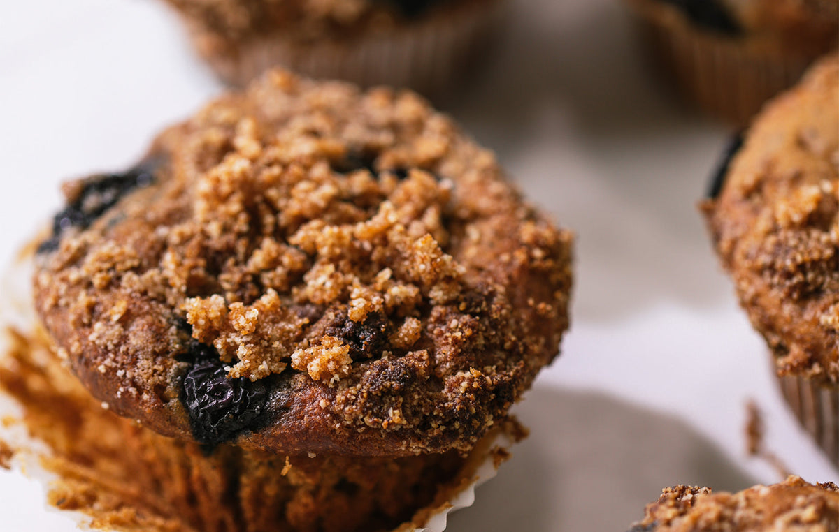 Vegan Blueberry Crumble Gluten-Free Muffins