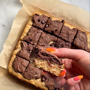 Banana Brondie Protein Bars