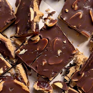Protein Snickers Date Bark
