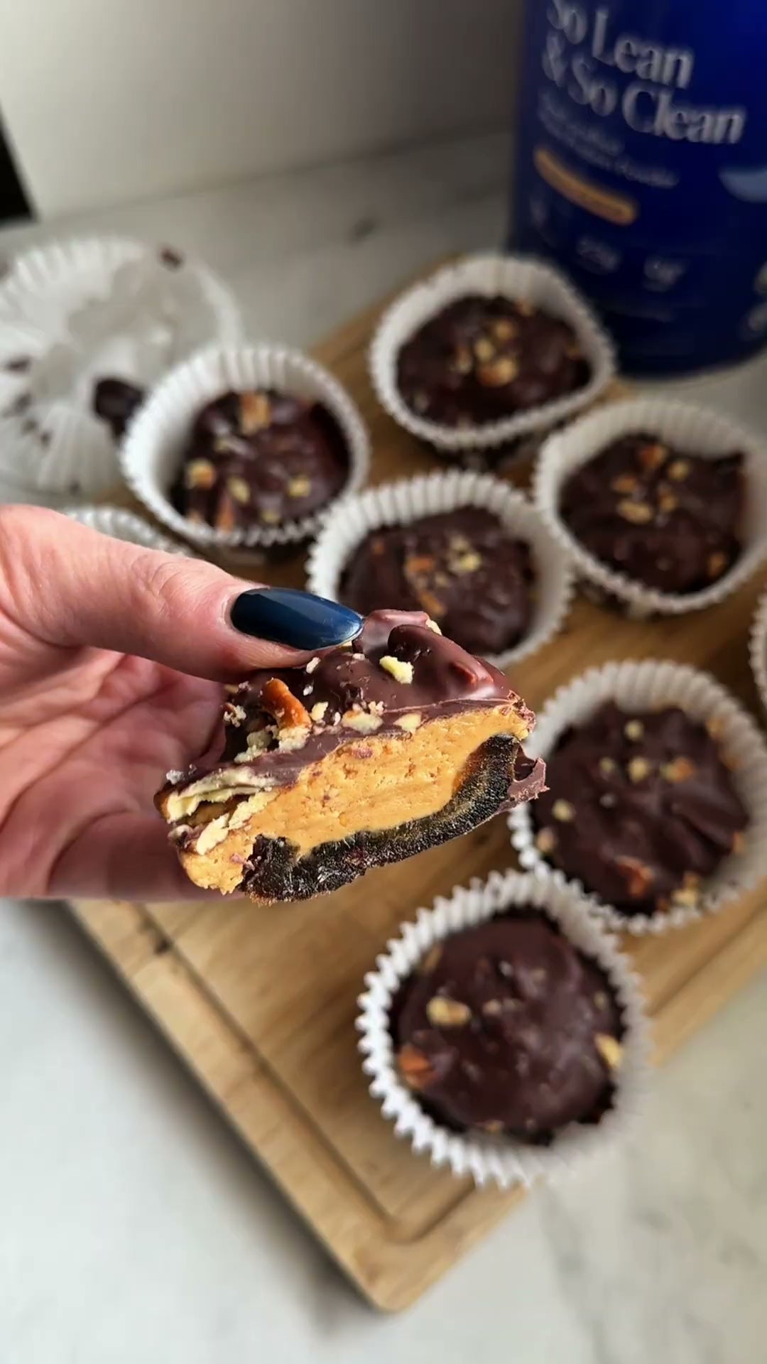 Chocolate Peanut Butter Date Cups