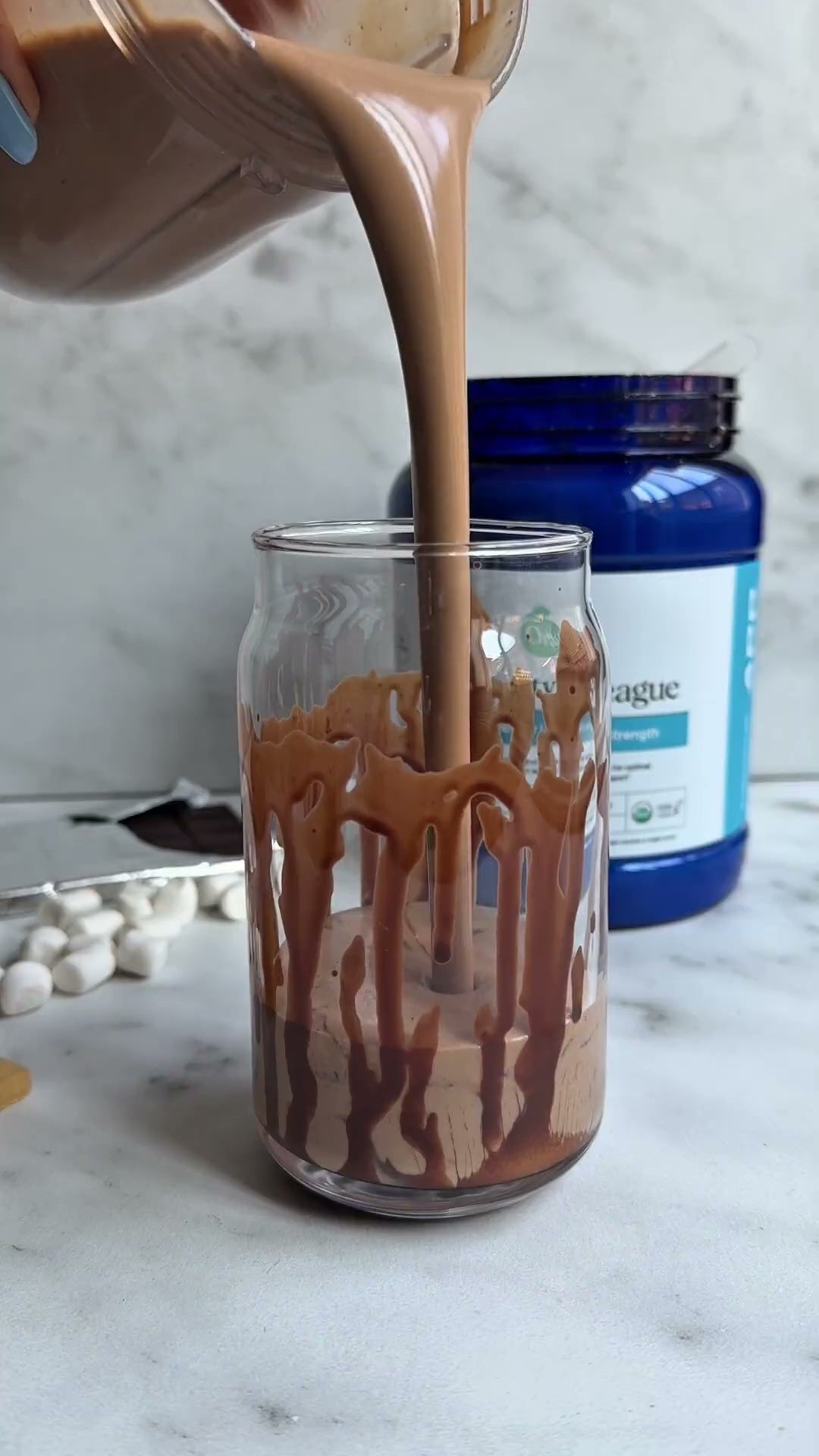 Chocolate S'mores Protein Smoothie