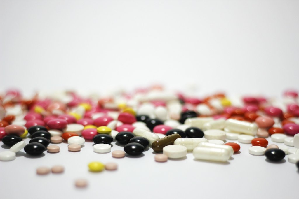 Assorted supplement pills and capsules