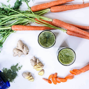 The Energizer: Greens-Infused Carrot Apple & Ginger Juice