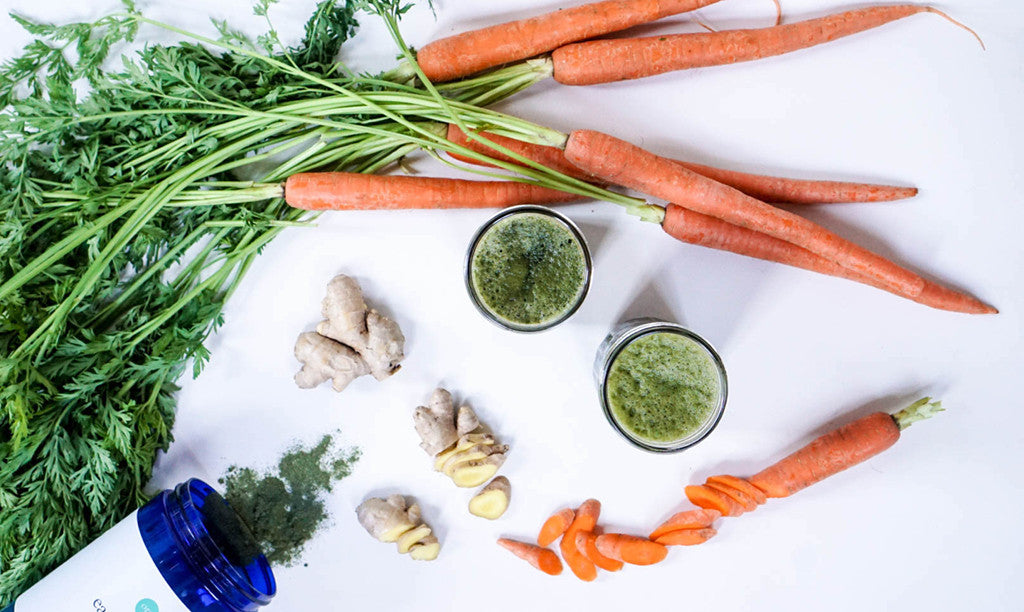 The Energizer: Greens-Infused Carrot Apple & Ginger Juice
