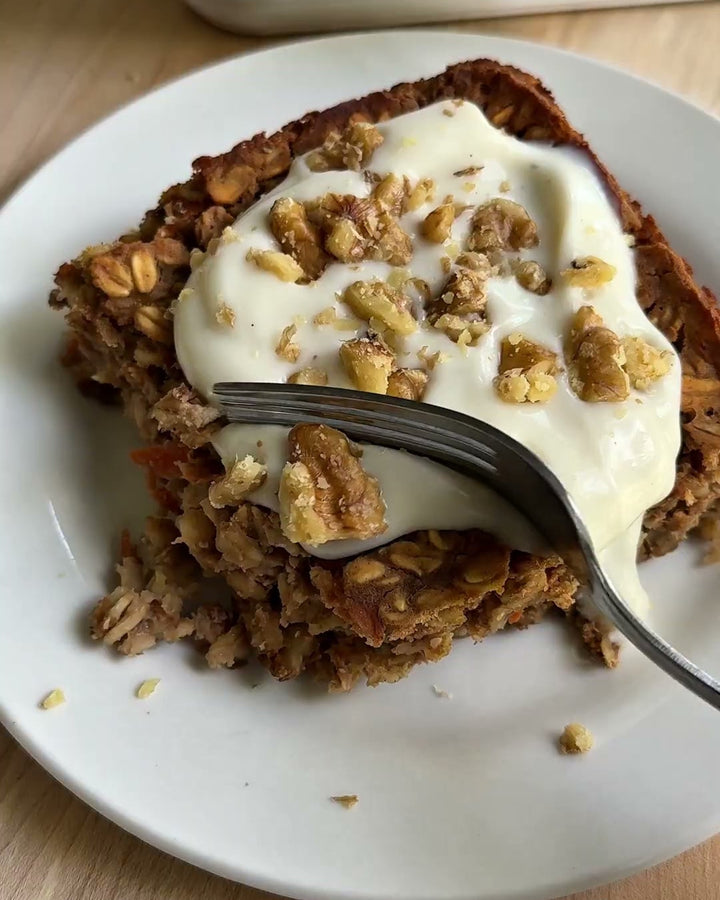 Carrot Cake Baked Oatmeal