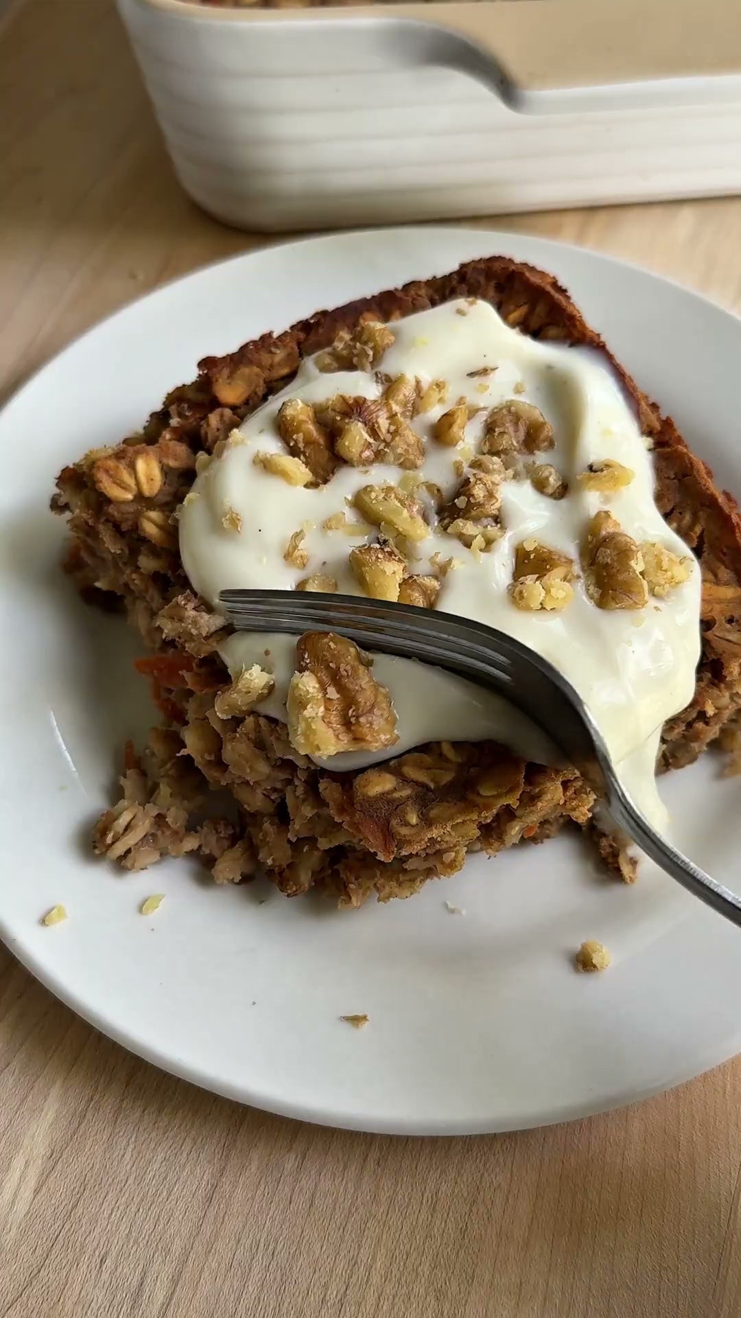 Carrot Cake Baked Oatmeal