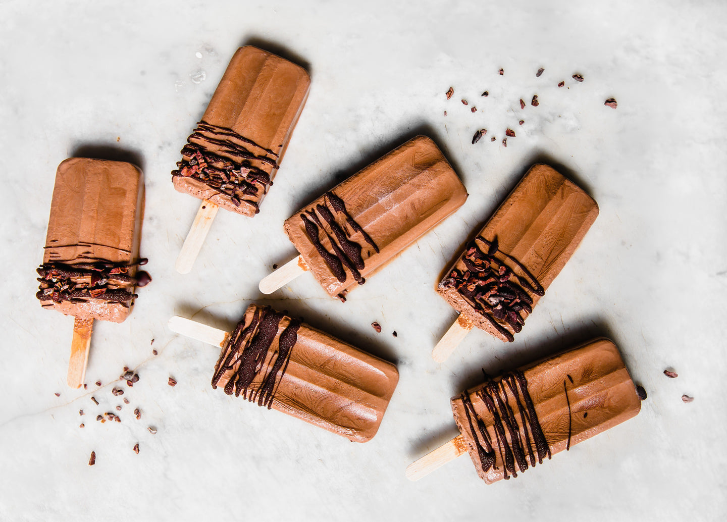 Fudgy Collagen-Boosting Protein Popsicles