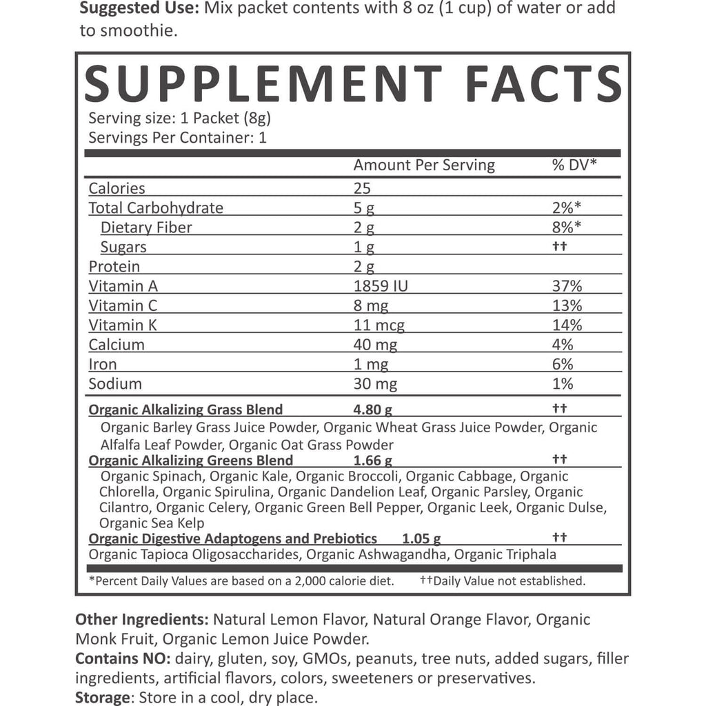 Greens Powder Nutrition Facts supplement-facts citrus_1