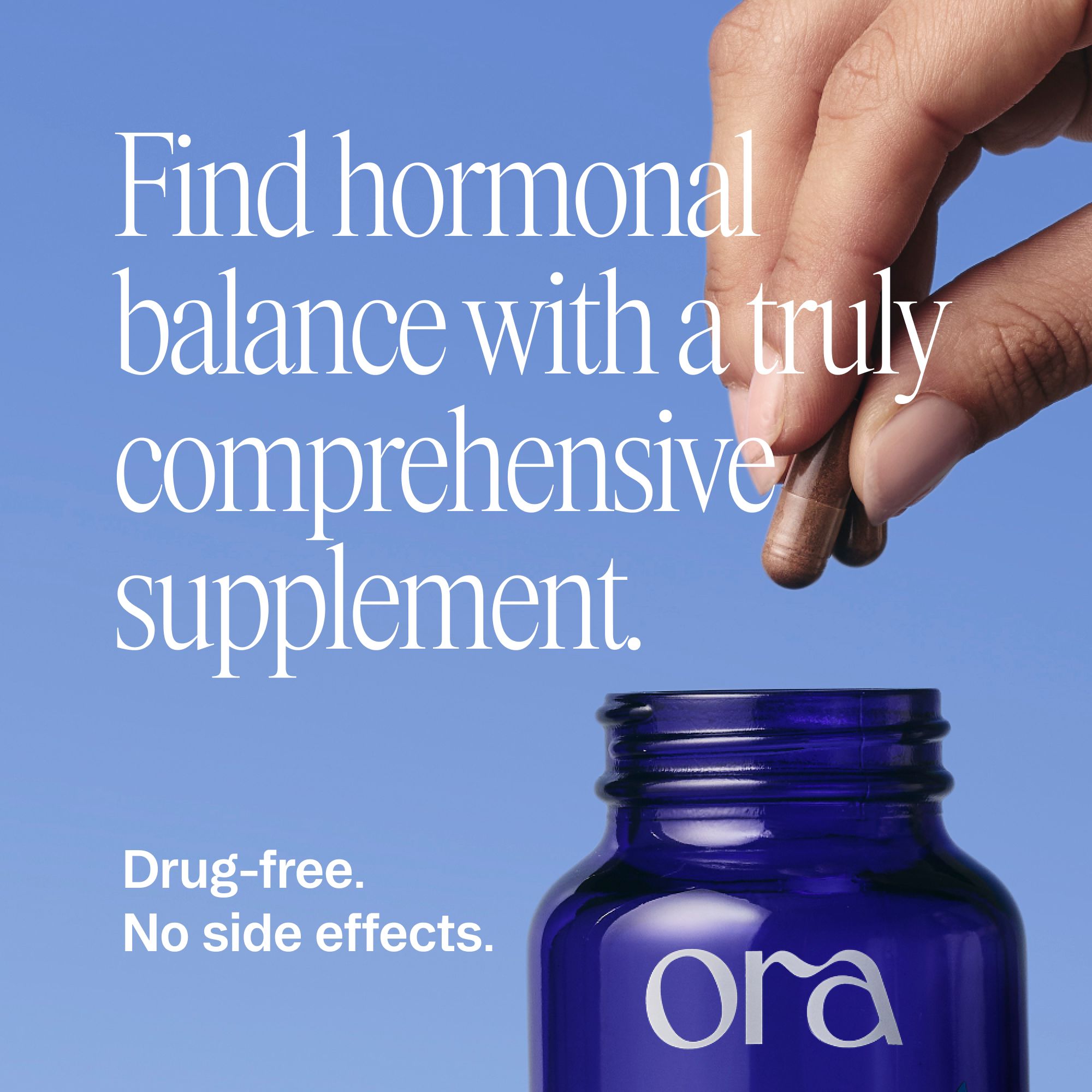 Ora Organic Hormonal Balance capsules ingredient panel
