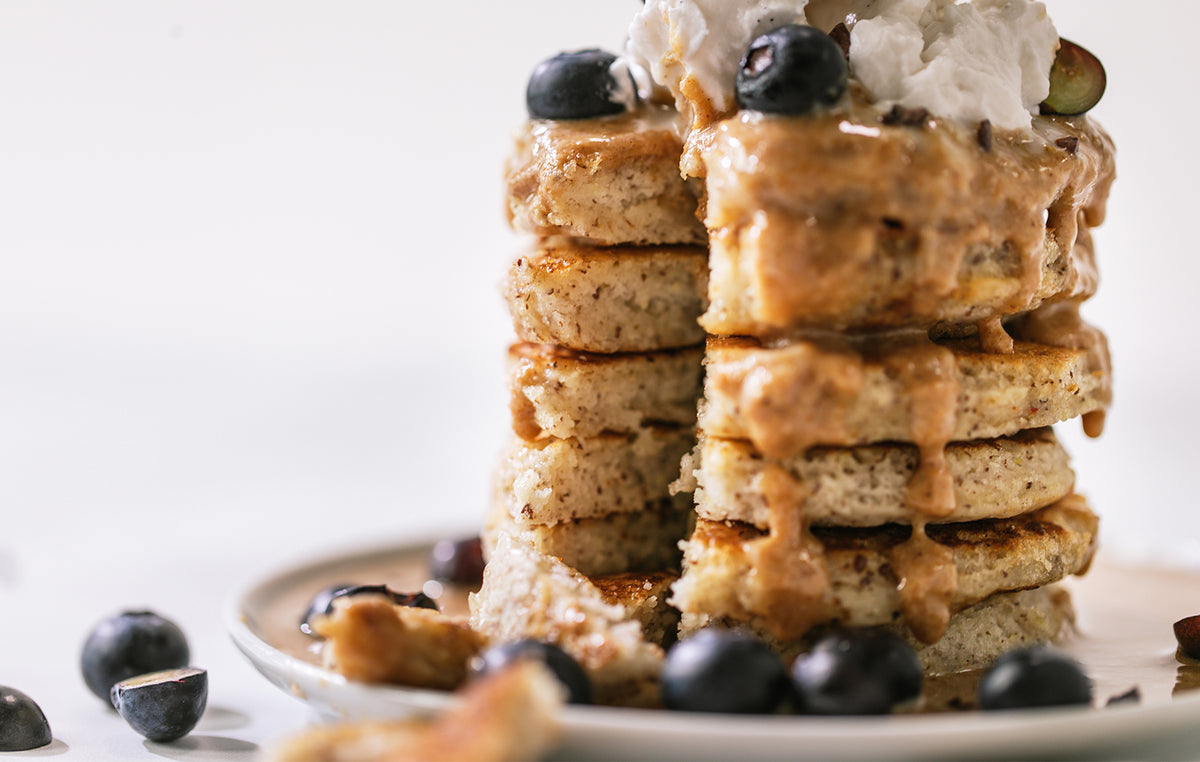 7 Ingredient Vanilla Plant-Based Protein Pancakes