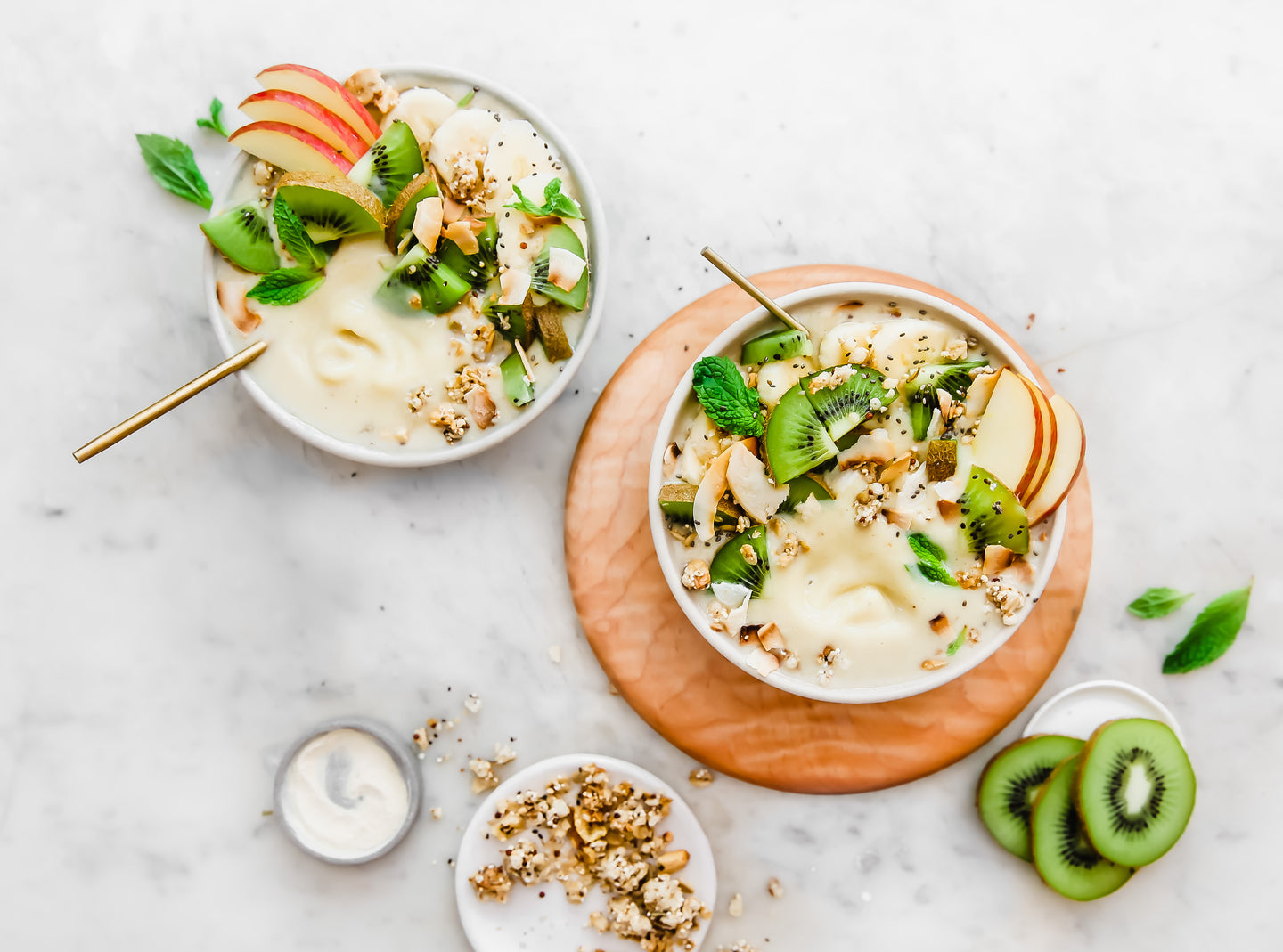 Pineapple Whip Smoothie Bowl with Digestive Enzymes