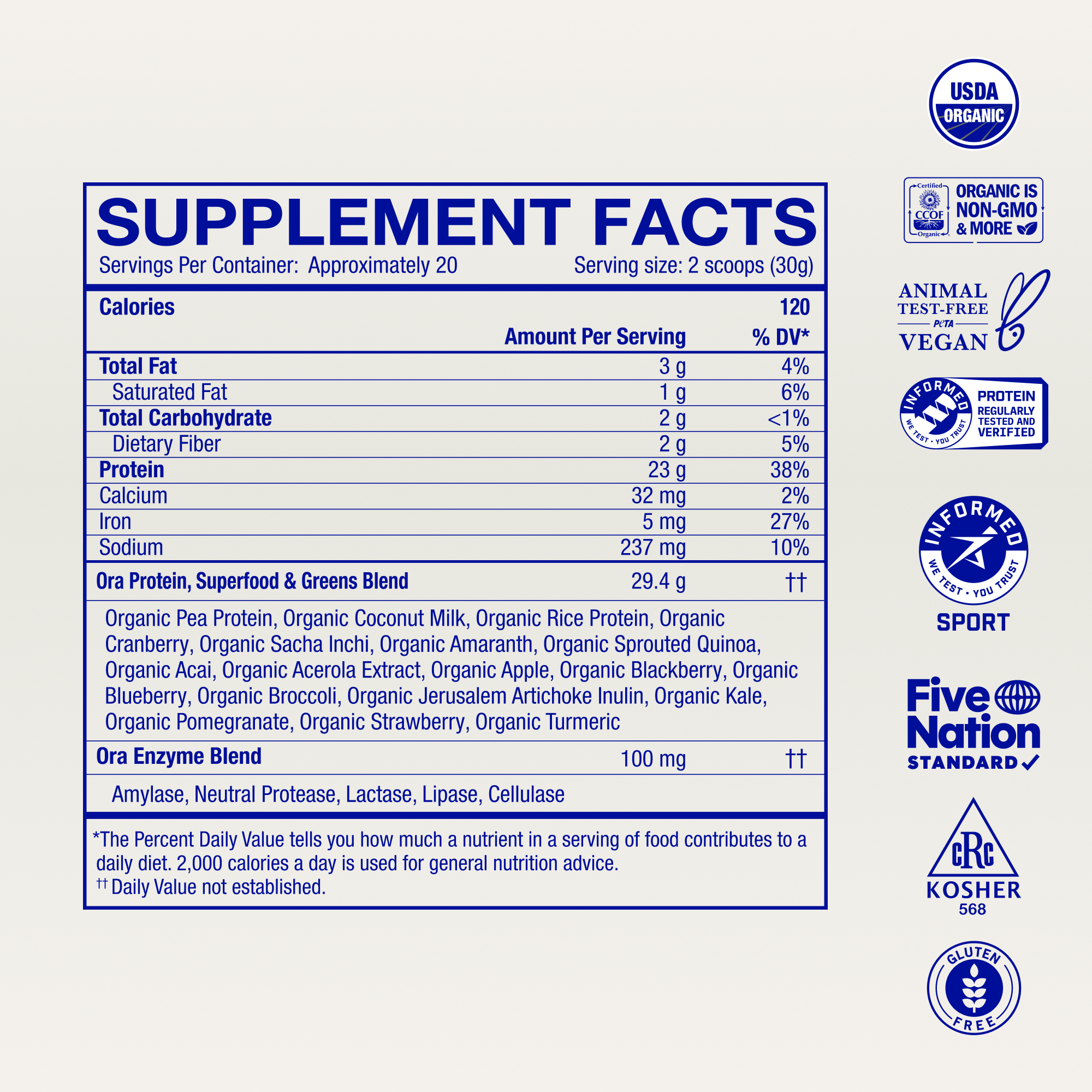 Organic Plant-based Protein Powder