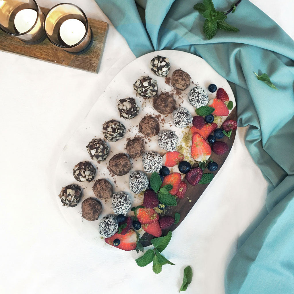 Vegan No-Bake Chocolate Protein Balls