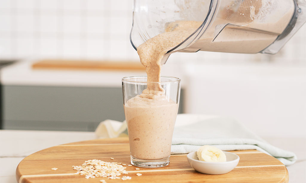 High-Protein Chocolate Banana Oat Smoothie