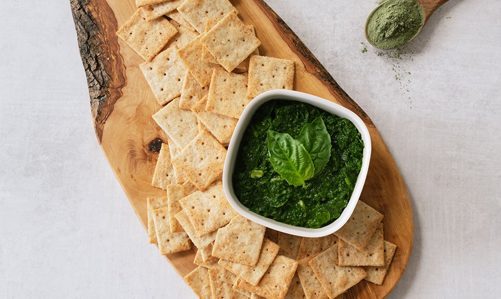 Nut-Free Vegan Pesto with Hidden Greens