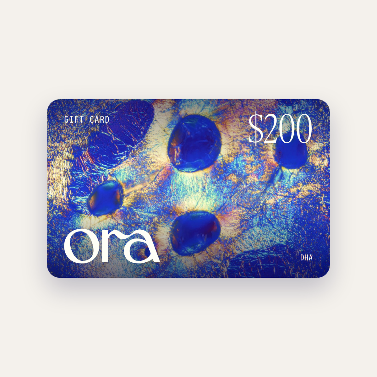 Ora $200 digital gift card, DHA under the microscope
