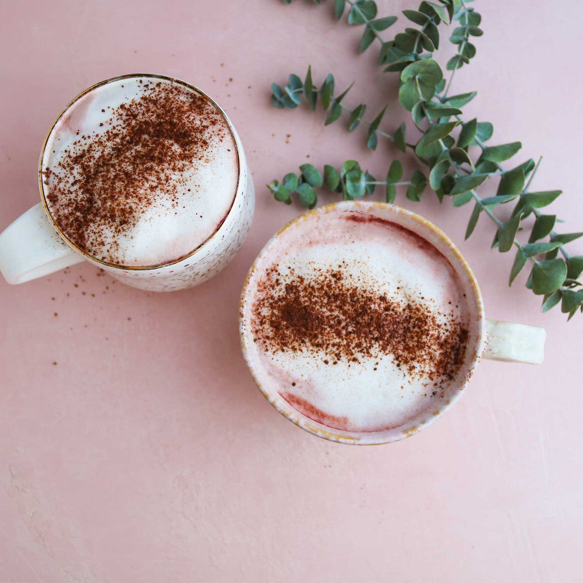 Energizing Vegan Red Velvet Latte with Protein